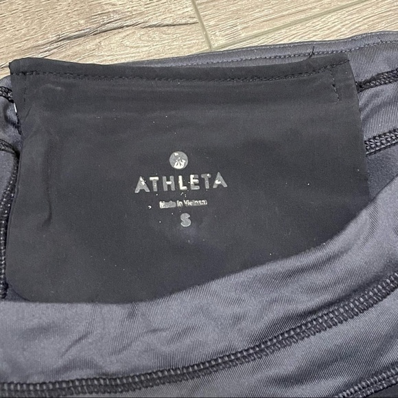 Athleta 2-In-1 Skirt Leggings In Black and Gray Size Small. - Picture 9 of 9